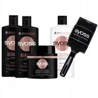 Maski do włosów - Syoss Keratin Szampon Odżywka Maska do Włosów - miniaturka - grafika 1