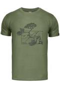 Koszulki sportowe męskie - Koszulka męska bambusowa T-shirt Alpinus Pieniny zielony - miniaturka - grafika 1
