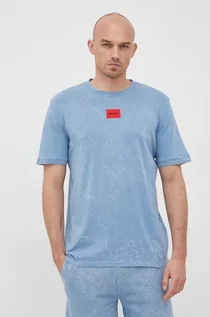 Koszulki męskie - Hugo HUGO t-shirt bawełniany wzorzysty - Hugo - grafika 1