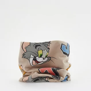 Apaszki i szaliki damskie - Reserved - Komin Tom i Jerry - Beżowy - grafika 1