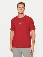 Koszulki męskie - Tommy Hilfiger T-Shirt MW0MW38980 Czerwony Regular Fit - miniaturka - grafika 1