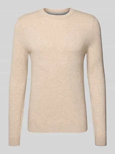 Sweter z dzianiny z prążkowanymi wykończeniami - Swetry męskie - miniaturka - grafika 1