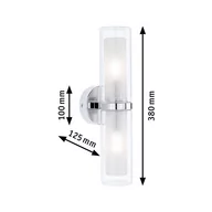 Lampy ścienne - Paulmann Luena kinkiet IP44 chrom E14 2-pkt. - miniaturka - grafika 1