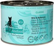 Mokra karma dla kotów - Catz Finefood w puszce, 6 x 200 g - Dziczyzna z okoniem czerwonym - miniaturka - grafika 1