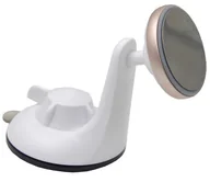Selfie stick - Techly Uchwyt samochodowy magnetyczny na telefon do szyby, biały 026265 - miniaturka - grafika 1