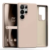 Etui i futerały do telefonów - Etui MERCURY Pure MagSafe Silicone do Samsung Galaxy S25 Ultra Piaskowy - miniaturka - grafika 1