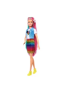 Barbie Fryzura Kolorowa panterka Lalka wiek 3+ - Lalki dla dziewczynek - miniaturka - grafika 3