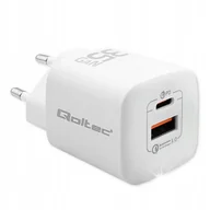 Ładowarki do telefonów - Ładowarka sieciowa Qoltec 35W GaN Ultra 5-20V 2,25-3A 1xUSB-C PD 1xUSB - miniaturka - grafika 1