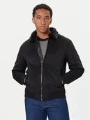 Kurtki męskie - Guess Kurtka przejściowa M5BL43 W2302 Czarny Regular Fit - miniaturka - grafika 1