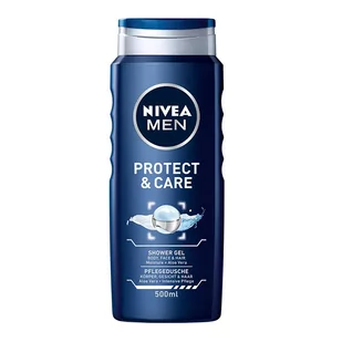 Nivea MEN ŻEL POD PRYSZNIC PROTECT & CARE 500ML fo - Żele pod prysznic dla mężczyzn - miniaturka - grafika 1