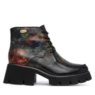 Botki damskie - Trzewiki Laura Vita Omio 65 Czarny - miniaturka - grafika 1