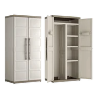 Szafy i regały magazynowe - Szafa gospodarcza Excellence XL do Pralni Garażu na Działkę Beżowa - miniaturka - grafika 1