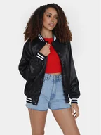 Kurtki damskie - Brave Soul Kurtka bomber LJK-FRANCES Czarny Straight Fit - miniaturka - grafika 1