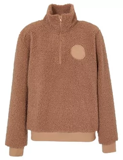 Bluzy damskie - Emporio Armani Damska bluza polarowa Fuzzy, Hazel Brown, L - grafika 1