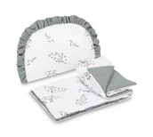 Akcesoria do wózków - KOMPLET DO WÓZKA MUŚLIN GAŁĄZKA ZIELONY - miniaturka - grafika 1