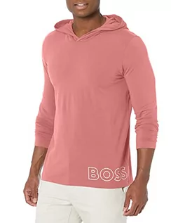 Koszulki męskie - BOSS Męska koszulka z długim rękawem 'Identity' Lounge' podkoszulka, otwarty różowy, duży - grafika 1