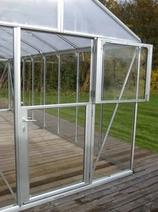 VITAVIA szklarnia ogrodowa Zeus 13800, srebrna - (13,8 m2; 2,56 x 5,38 m) + baza - Szklarnie ogrodowe - miniaturka - grafika 3