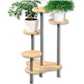 Kwietniki - Stojak na cztery kwiaty dąb sonoma 72 cm - miniaturka - grafika 1