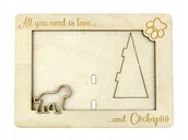 Ramki na zdjęcia - Cockapoo ramka na zdjęcie z psem grawer - miniaturka - grafika 1