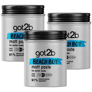 3x Matująca pasta do włosów got2b Beach Boy 100 ml - Kosmetyki do stylizacji włosów - miniaturka - grafika 1