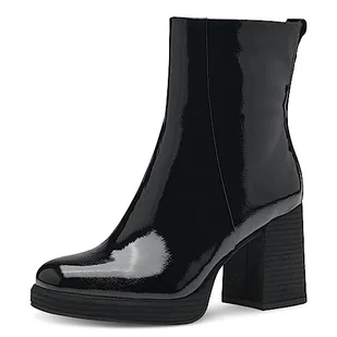 Marco Tozzi Damskie 2-25382-41 botki na obcasie, Black Patent, 40 EU, 40 EU - Botki damskie - miniaturka - grafika 1