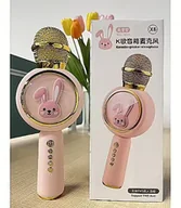 Mikrofony komputerowe - RoGer X6 Baby Rabbit Kids Karaoke Microphone Bluetooth / SD card - miniaturka - grafika 1