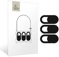 Kamery internetowe - ZAŚLEPKA NA KAMERĘ TECH-PROTECT CAM FIT+ 3-PACK LAPTOP WEBCAM COVER BLACK - miniaturka - grafika 1