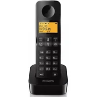 Telefony stacjonarne - Telefon bezprzewodowy PHILPIS D2601 Czarny - miniaturka - grafika 1