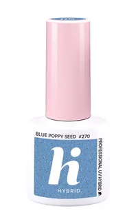 Hi Hybrid Hi Hybrid Lakier hybrydowy Spicy #270 Blue Poppy Seed 5ml - Lakiery hybrydowe - miniaturka - grafika 1