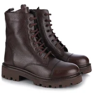 Botki damskie - Botki damskie Bombonella 1T 116 KYR6110 - BROWN FLOTTER brązowe R.39 - miniaturka - grafika 1