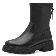 Kozaki damskie - Marco Tozzi Damskie botki Zip+Slip 2-25440-43 modne kozaki, czarne, 41 EU, czarny, 41 EU - miniaturka - grafika 1
