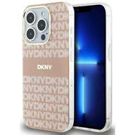 Etui i futerały do telefonów - Oryginalne Etui IPHONE 14 PRO DKNY Hardcase IML Mono & Stripe MagSafe (DKHMP14LHRHSEP) różowe - miniaturka - grafika 1