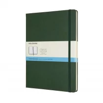 Moleskine 8058647629131 notatniki  klasyczna kolekcja Xlarge, siatka punktowa, twarda okładka zieleń mirowa - Artykuły biurowe - miniaturka - grafika 3