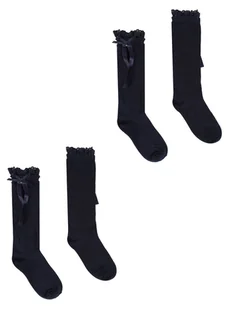 Podkolanówki dziewczęce bawełniane granatowe z kokardką 2PAK 31-34 YOCLUB - Moda i Uroda OUTLET Podkolanówki dziewczęce bawełniane granatowe z kokardką 2PAK 31-34 YOCLUB - Moda i Uroda OUTLET - miniaturka - grafika 1