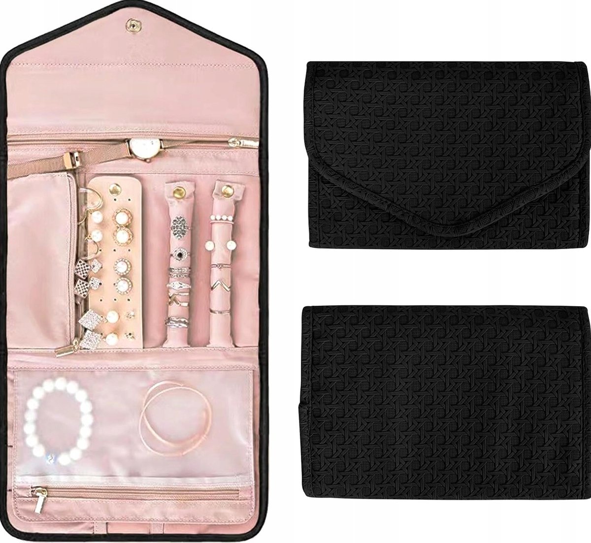 TORBA WODOSZCZELNA PRZENOŚNA ORGANIZER NA BIŻUTERIĘ DUŻA ELEGANCKA ETUI