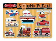 Układanki dla dzieci - Melissa & Doug Puzzle dźwiękowe Pojazdy - miniaturka - grafika 1