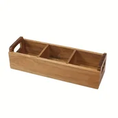 Inne - TEMU 1 Vintage Drewniany Organizer na Biurko z Wzorem Okna - Idealny do Przechowywania Torebek na Kawę, Herbatę i Napoje w Salonie lub Kuchni, - miniaturka - grafika 1