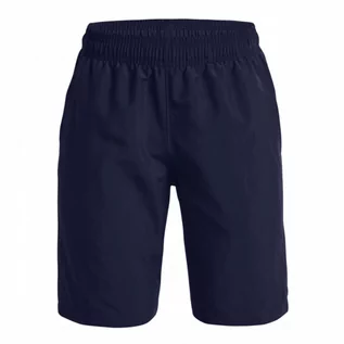 Spodnie i spodenki dla chłopców - Chłopięce spodenki treningowe UNDER ARMOUR UA Woven Graphic Shorts - granatowe - grafika 1