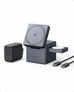 Ładowarka 3-in-1 Cube MagSafe szara - Ładowarki do telefonów - miniaturka - grafika 2
