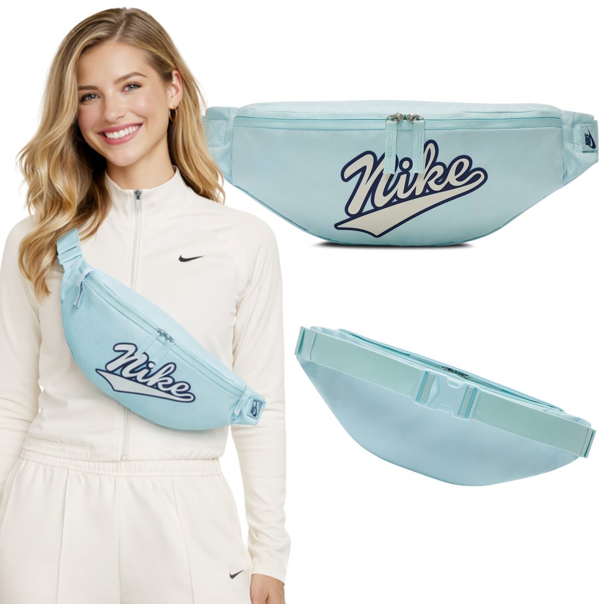 Saszetka NIKE HERITAGE 3L Waistpack niebieska nerka biodrowa torebka