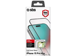 Szkło ochronne SBS Full Cover Glass do Apple iPhone 15 Pro Max - Szkła hartowane na telefon - miniaturka - grafika 1