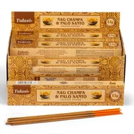 Kadzidła i dodatki - Kadzidełka Patyczki Tulasi Palo Santo Nag Champa - miniaturka - grafika 1