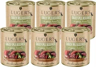Mokra karma dla psów - Karma mokra dla psa Luger's Daily Pleasures z sercami z gęsi, brokułem i zielonym groszkiem zestaw 6 x 800 g - miniaturka - grafika 1