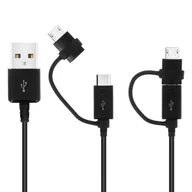Kable USB - Samsung Oryginalny Kabel 2W1 Micro Usb Typ C 1.5M - miniaturka - grafika 1