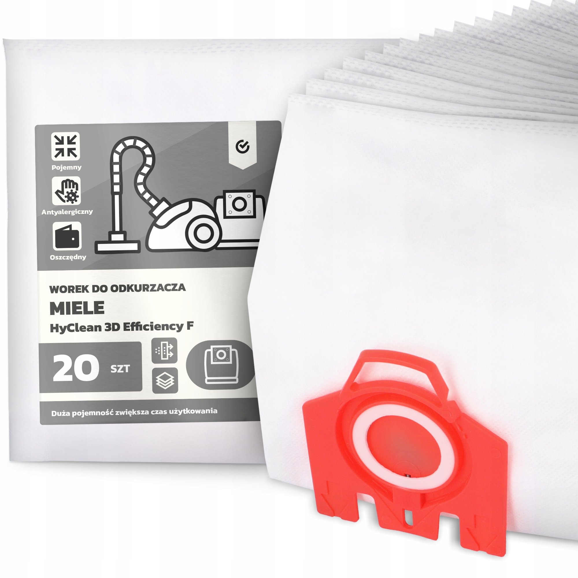 20x Worek do Odkurzacza Miele HyClean 3D Efficiency F Duży Torba Worki G9