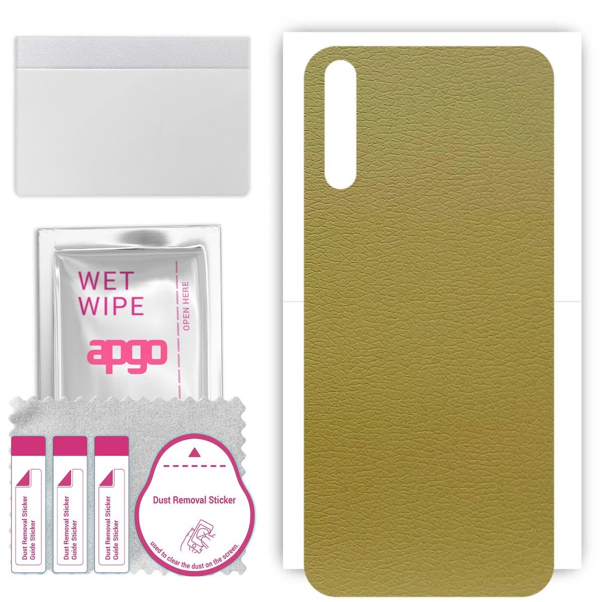 Folia naklejka skórka strukturalna na TYŁ do Huawei Y8p - Skóra Oliwkowa - apgo SKINS