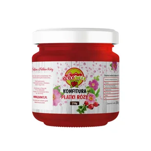 Płatki róży w cukrze 210g - Koncentraty warzywne, przeciery - miniaturka - grafika 1