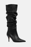 Kozaki damskie - Aldo kozaki skórzane KIMMIA damskie kolor czarny na szpilce 14116719 - miniaturka - grafika 1