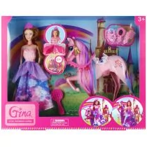 Lalka 29 cm z akcesoriami Jednorożec MEGA CREATIVE 523961 - Lalki dla dziewczynek - miniaturka - grafika 1