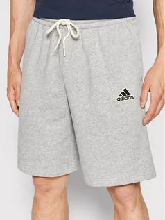 Spodnie sportowe męskie - Adidas Szorty sportowe Essentials Fellcomfy HE1814 Szary Regular Fit - grafika 1